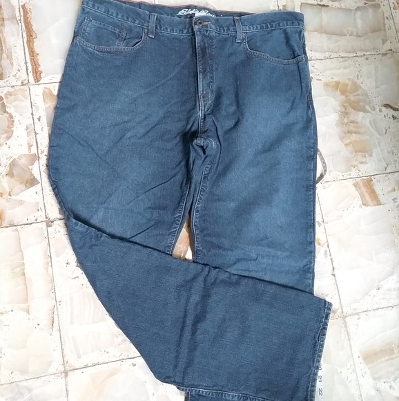 Eddie Bauer Flannel Lined Jeans 42x34 